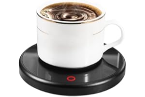 Casenly Elektrischer Kaffeewärmer, Kaffetasse Tassenwärmer mit Aluminium-Metallplatte Felge Getränkewärmer Smart Cup Warmer für Kaffee Tee Milch Wasser Gläserntassen Keramiktassen Metalltassen