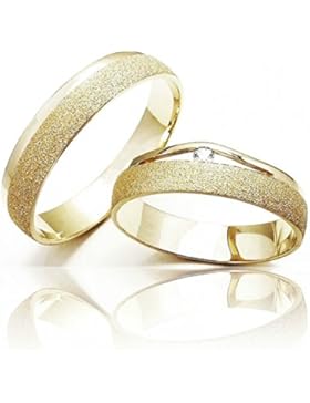 Eheringe Partnerringe Trauringe Verlobungsringe Freundschaftsringe aus Titan mit Zirkonia / Laser Gravur GRATIS