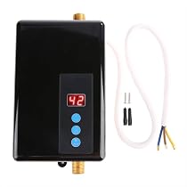 Tankless Electric Water Heater, 220V 5.5KW Mini Instant Electric Hot Water  Heater Tankless Shower Hot Water System, Digital Display, Under Sink Water  Heater for Kitchen Bathroom(Black) : Amazon.co.uk: DIY u0026 Tools