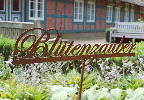 Landhaus Rankhilfe BLÜTENZAUBER, Gartenstab, Beetstecker im Shabby chic Stil