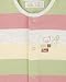 The Essential One - 2 Pack Unisex Baby Sleepsuits - Pastel Star Stripe - 6-9 Months - ESS155
