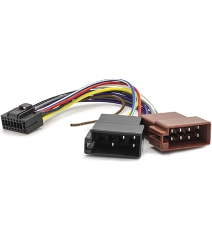 A164 17 polige ISO radio adapter, compatibel met Mini, Land Rover, MG Rover, E36, E46, E39, X5, Z3, plug and play audio aansluiting voor autoradio