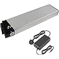 E-Bike Battery 48V 12.8Ah Folding Built-in Electric Bicycle Lithium Battery for SAMEBIKE 1000W 800W 750W 500W 350W Bike Motor with Charger and BMS