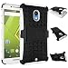 Produktbild Motorola Verizon DROID MAXX 2 / Moto X Play (2015) Case, DRUnKQUEEn Heavy Duty Rugged Hybrid Armor Dual Layer Hard Shell Tire Tread Grenade Grip Combat Tyre Textured Cover with Kickstand