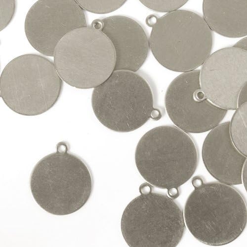 ImpressArt, Tag, Circle, 1/2, Aluminum Stamping Blanks- 24 pc. by ImpressArt Metal Stamps