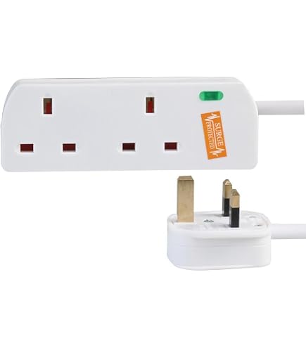 Pro Elec 2-Gang-Mehrfachsteckdose UK-Buchse – 13 A, Nach BS 1363/A, Einfache Anwendung