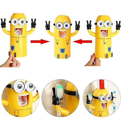 REDAN Zahnbuerstenhalter Automatische Unverbesserlich Zahnpasta Spender mit Buerste Tasse Wash - 4