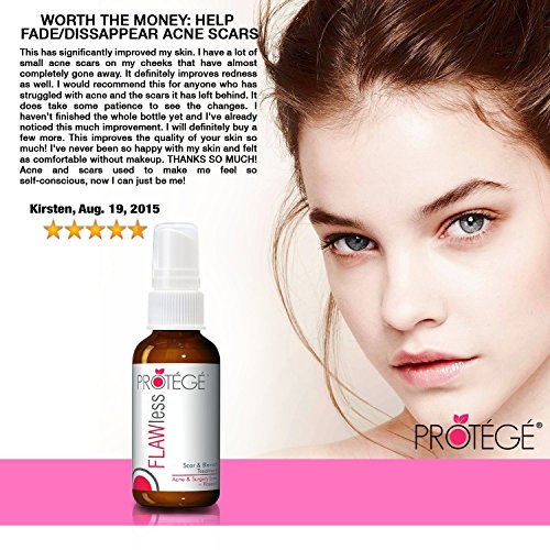 Narbengel – FLAWless – Natürliche Schadenbehebungskur + Für Narben und Wulstnarben (Keloide) + Aknenarben + Operationsnarben + Reduziert Rötungen & Kupferrosen (Rosazea) & Besenreiser + konzentrierte Formel (30ml) - 3