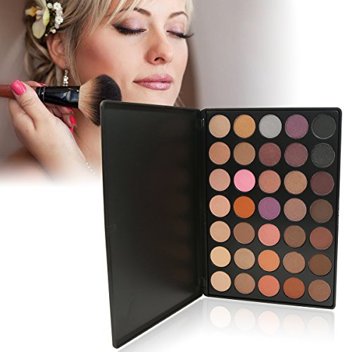 35 Farben der Smokey Lidschatten Palette, DISINO Schimmer Warm Farbe Augenschatten Palette für Catwalk Show Makeup - 5