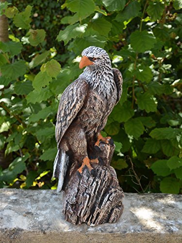 Wunderschöner Adler Farbe antik aus Steinguss, frostfest - 6