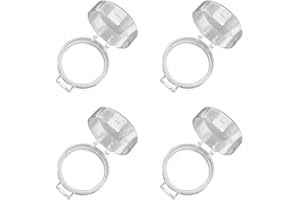 HEMOTON astic Stove Knob Safety Covers: 4pcs Large Hole Kitchen Stove Gas Knob Guards Childproof Oven Gas Knob Caps Protection Locks