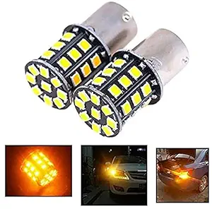 CLOUDSALE ; Your. Your Place Amber Color P21W LED Bulb for Car Brake Indicator Reverse Led Light (Pack of 2) (Straight Pin)