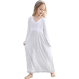 Nightgowns For Girls Long Vintage Soft Cotton Kid Sleepwear