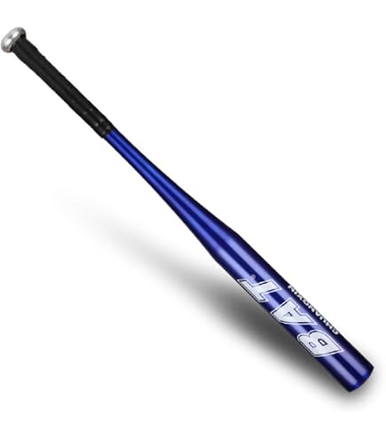 Batte De Baseball Aluminium 25 Pouces (63,5 Cm) - Poignée Antidérapante En Cuir, Légère Et Solide, Avec Ballon Inclus
