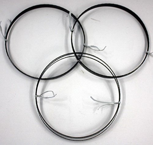 3 x Premium Sägeband Bandsägeband Bandsägeblatt Sägebänder 1425 mm x 6 mm x 0,36 mm x 10 Zähne pro Zoll , für Sperrholz, geeignet für Maschinen wie : Gemex, Budget, Haager, Interkrenn, Kity, Rexon, Varo, Güde, Ferm uvm. - 2