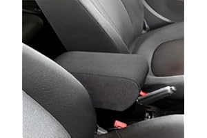 DRIVE DESIGN Bracciolo portaoggetti REGOLABILE in lunghezza compatibile con Punto e Grande Punto, Punto Evo in TESSUTO nero