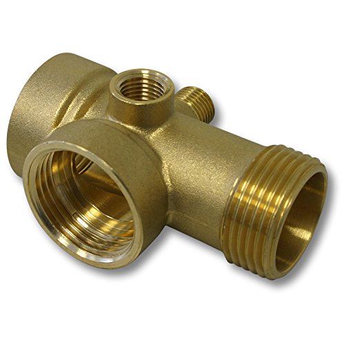 5-Wege Verteiler Messing DN25 1"DN13 1/4" IG/AG Hauswasserwerk Membrankessel Manometer Druckschalter