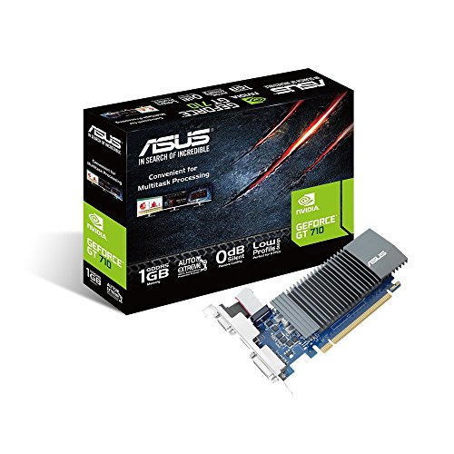 ASUS GT710-SL-1GD5 GeForce GT 710 1GB GDDR5 - Tarjeta gr  fica  GeForce GT 710  1 GB  GDDR5  32 bit  2560 x 1600 Pixeles  PCI Express x16 2 0 