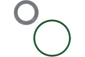 dynamoll Pack Juntas de Silicona - Goma de Repuesto Compatible Vorwerk Thermomix TM21 - TM31, Junta Verde para Tapa Flavor Plus + Junta Gris Cuchillas Vaso Robot de Cocina