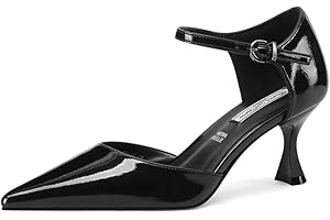 QUEEN HELENA Scarpe Eleganti con Tacco Basso Décolleté a Punta Chiusa Donna K3407