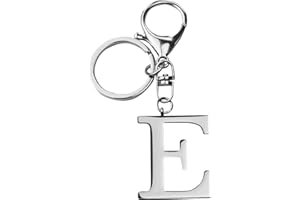 ORUZA Letter Keyring Alphabet Initial Keychain, Metal Letter Key Ring for Women Men Handbag Wallet Purses Letter