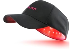 LESCOLTON Sistema de crecimiento del cabello, aprobado por la FDA.CE, 108 láser de diodo para el tratamiento de la pérdida del cabello Gorra láser para el adelgazamiento del cabello (Negro)