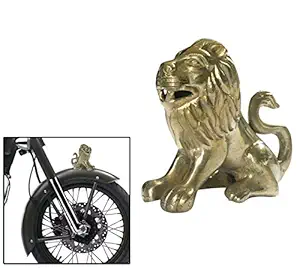 Spedy Brass Sitting Lion Bike Front Fender Decorative Classic