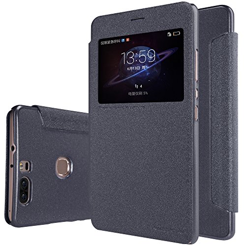 Huawei Honor V9 Hülle, IVSO Hohe Qualität Advanced Shock Absorption Technology Case Folio Tasche Cover für Huawei Honor V9 / Huawei Honor 8 Pro Smartphone (Für Huawei Honor V9, Schwarz)