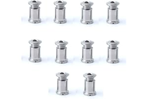 Neuocean Juego de 10 tornillos para cadena de bicicleta, pernos y tuercas de disco de ciclismo para bicicleta de carretera, bicicleta de montaña, BMX MTB