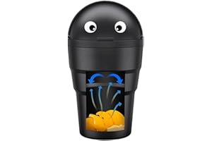 BESREEY Pattumiera per Auto Bidoni della Spazzatura per Auto Contenitore per Rifiuti Auto Bidoni della Spazzatura A Prova di Perdite per Autoveicoli 2 in 1 Cestino per Auto con Coperchio