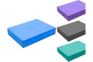 FITNESS-MAD Fitness Mad Pilates Block, Eco Friendly EVA Sitting Block for Pilates & Home Workouts, Support for Various Postures, Blue, 35cm x 25cm x 60mm