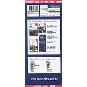 Indonesia 5:Bali, Lombok y Komodo, mapa impermeable de carreteras. Escala 1:150.000. Reise Know-How.
