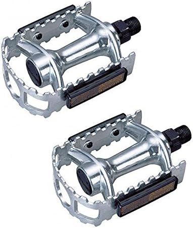 TCD Road Touring and Mountain Bike MTB Alloy pedals - Silver