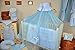 Stunning Baby Canopy / Mosquito Net for Cot + Fitting / Holder - Blue Stars