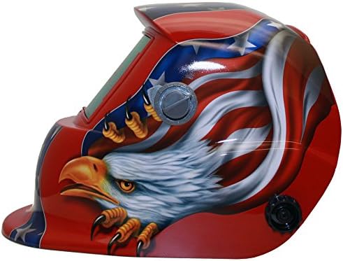 Expert Weld - XW2 - Welding Helmet - Patriot Red Shell Shade 9-13 + Grind