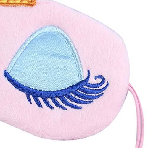 SA Crown Augenmaske Beschattung Rest Eyepatch mit verbundenen Augen Schild Reisen Schlaf-Beihilfen (Rosa) - 7