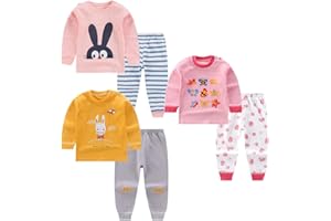 XM-Amigo Kids Base Layer 3 Thermal Set - Top & Bottoms,Baby Girls/Girls Thermal Underwear Heating Long Underwear and Long Johns,Long Underwear Pants Thermal pajamas