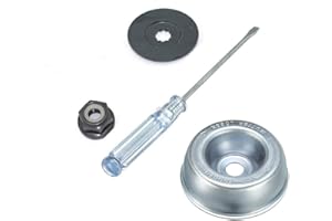 HITTOPSS Gardening Machine Lawnmower Stihl Blade Adapter Kit-Thrust Washer, Rider Plate, Collar Nut, Maintenance Screwdriver, Blade Adapter Attachment Maintenance Kit for Stihl String Trimmers Brush Cutter