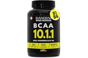 Bandini® BCAA 10.1.1 150 Comprimés - Acides Aminés Chaîne Ramifiée1011 - Vegan - Hautement dosé avec Vitamines B1 et B6 - Supplément pré et post-entraînement - Performance et Récupération Musculaire