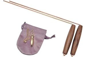 REACHMALL 1 paire de tiges de détection de métaux en cuivre pur, tiges de radiesthésie en cuivre pur, instruments de mesure pour la détection de métaux