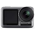 DJI Osmo Action Cam, Camera Digitale con Doppio Display, Fino a 11 m, Resistente all'Acqua, Foto e Video in 4K HDR, 12MP, 145