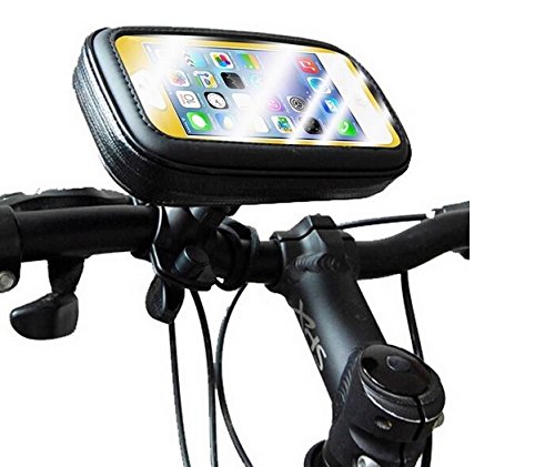 Bike Mount per Samsung Galaxy J5, montare manubrio per gli smartphone / cellulari, universalmente applicabili. Adatto per la bicicletta, moto, quad, scooter, ecc. Idrorepellente, antipioggia, a prova di schizzi, supporto del telefono mobile per la moto. | Rastrelliere per biciclette Bikeholder bicicletta Navi titolare titolare GPS Pannier Samsung Galaxy J5 manubrio Caso Outdoor