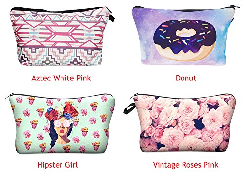 CINEEN 3D-Druck Wasserdicht Kosmetiktasche Reise Make-Up Schminktasche Geldbeutel Verfassungsbeutel Kulturbeutel Toiletry Bag Bleistift Feder Handtasche Mehrfarbig Tasche - 7