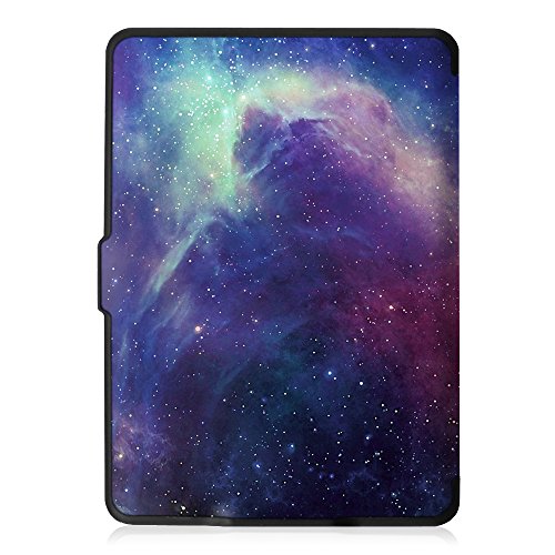 Fintie Kindle Paperwhite Hülle – Die dünnste und leichteste Smartshell Case Schutzhülle Tasche mit auto Sleep / Wake für den neuen Kindle Paperwhite 2016 (mit 300 ppi-Display, 6 Zoll, und integrierter Beleuchtung) und alle Modelle von 2012, 2013, 2014, 2015, Die Galaxie - 6