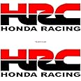 ARWY® Honda Dio Stickers for Bike Scooty Exterior HRC Honda Racing Multicoloured Decals L x H 15 x 5 Cms (Pack of 2)