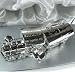 Baby Birthday Gift, Engraved Silver Plated Cute First Tooth and Curl Train and Carriage Set, Children's Birthday Gift