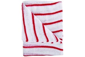CONTICO ROBERT SCOTT HDRE1610P Hygiene Cloth, 16 x 12, Red and White (Pack of 10)