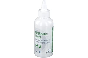 Dechra - Malacetic Ohr- und Hautreiniger für Hunde und Katzen, 1er Pack (1 x 118 ml)
