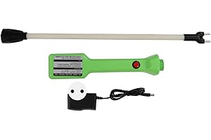 CRYFOKT Elektrische Viehzucht, Wiederaufladbarer Viehtreiber Wasserdichter Hot Shot Viehtreiber mit sicherem Doppelschalter und ergonomischen Griffen, Prod Stock Prod Stick für Kuh Schwein