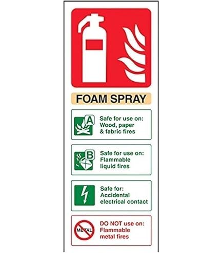Feuerlöscher Hinweisschild AR – Selbstklebend, 200x150 Mm, Beige/schwarz/grün/rot
